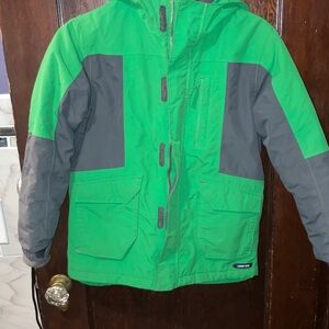 LANDS END KIDS WINTER WATER RESISTANT HOODED PARKA
